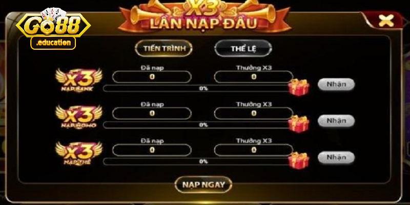 Code Go88 nạp lần đầu cho tân thủ