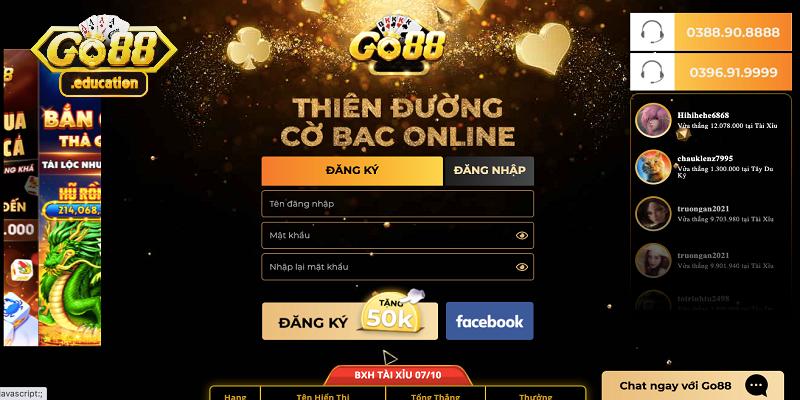 Nhận code Go88 thông qua Fanpage