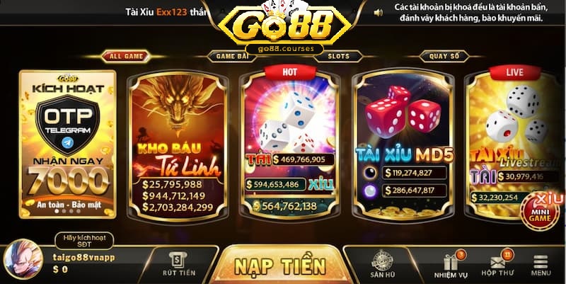 Đa dạng bộ game và mẹo chơi game bài Go88